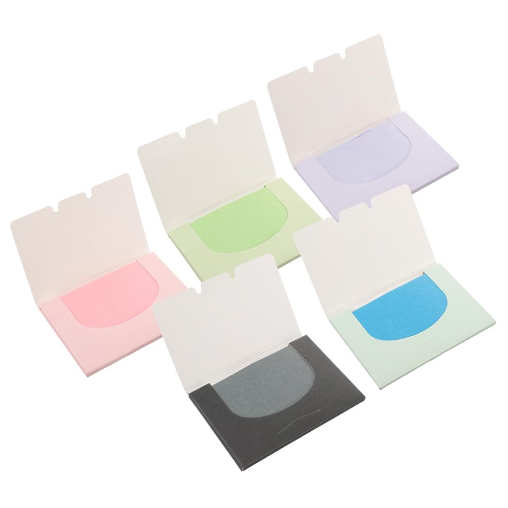 FOMIYES 1500pieces Facial Oil Blotting Paper Each of Linen Pink Lavender Green and Fragrance Papers for Oily Skin Control Portable for Travel and Gym