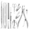 WEITOLNB Nail Clipper Kit 12 Pcs/Set Ingrown Toenail Removal Correction Clippers Professional Pedicure Tools Nail Care for Foot Care Home Use view 1