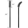 1000 Disposable Mascara Wands Eyelash Brushes Spoolies for Eyebrow Eye Lash Extension Black view 2