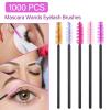1000 Disposable Mascara Wands Eyelash Brushes Spoolies for Eyebrow Eye Lash Extension Multicolor view 3