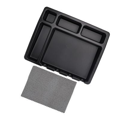 FOYTOKI Hair Clipper Storage Box Barber Organizing Tray Hair Salon Clippers Holder Styling Tools Organizer Barbershop Mat