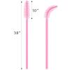 1000 Disposable Mascara Wands Eyelash Brushes Spoolies for Eyebrow Eye Lash Extension Pink view 2