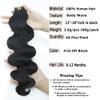 10A Brazilian Human Hair Tape in Extensions 8 Inch Body Wave Tape ins Real Human Hair Extensions for Women Skin Weft Double Sided Tape in Hair Extensions 40PCS 100g view 2