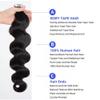 10A Brazilian Human Hair Tape in Extensions 8 Inch Body Wave Tape ins Real Human Hair Extensions for Women Skin Weft Double Sided Tape in Hair Extensions 40PCS 100g view 3