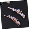 Ipetboom 2pcs Elegant Hairpins Set Zinc Alloy Hair Clips for Women Delicate Peacock Design Hair Accessories Blue for Wedding and Special Occasions view 2