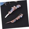 Ipetboom 2pcs Elegant Hairpins Set Zinc Alloy Hair Clips for Women Delicate Peacock Design Hair Accessories Blue for Wedding and Special Occasions view 3