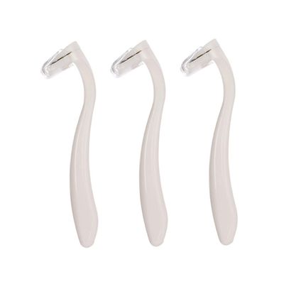 BIUDECO 3pcs Women Hair Shaving Razor Set Portable Armpit Leg Hair Remover Safe Compact Design for Smooth Shaving for Travel Sensitive Areas