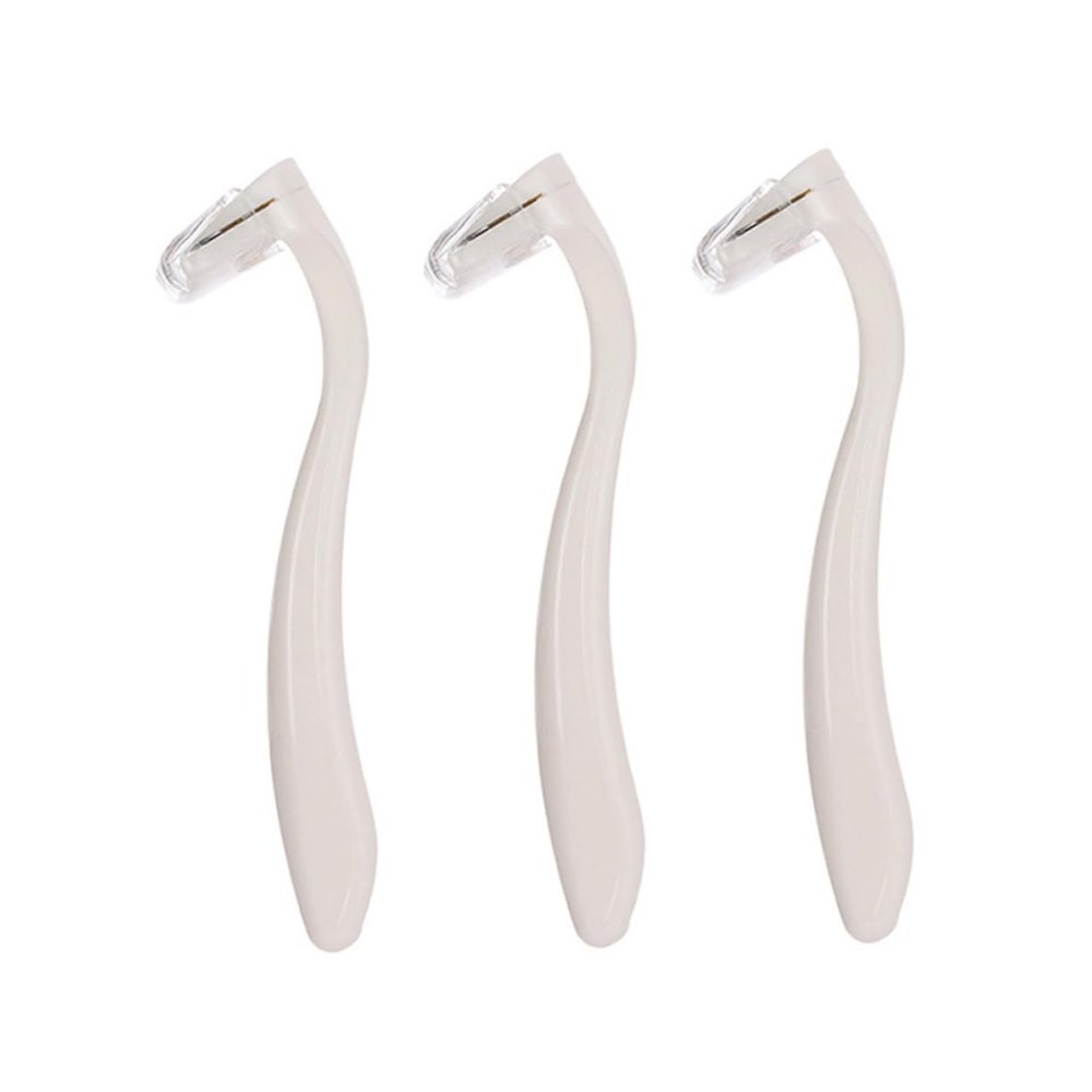 BIUDECO 3pcs Women Hair Shaving Razor Set Portable Armpit Leg Hair Remover Safe Compact Design for Smooth Shaving for Travel Sensitive Areas