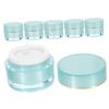 Beatifufu Leakproof Acrylic Cream Bottles 6pcs Travel Size Jars with Lids Refillable Containers for Moisturizer view 1