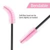 BTYMS 500 Pieces Disposable Mascara Wands Eyelash Brush Brow Brushes Applicators Lash Spoolies for Eye Lash Extension - Multi Color view 3