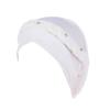 NinthAvenue Basics Unisex Stretchy Headband Turban with Buttons for Women Turban Headbands for Women Pearl Caps with (White, One Size) view 1