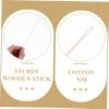 Ipetboom Long Wood Handle Cotton Swabs Safe for Makeup Removal Wound Care and Ear Cleaning Cotton Tip for Gentle Use Skin view 3