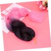Ipetboom 1pc Gradient Dreadlock Wig Fake Braid Hair Piece Black Deep Fashionable High Temperature Wire for Photo Shoots and Special Occasions view 3