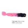 Ipetboom 1pc Gradient Dreadlock Wig Fake Braid Hair Piece Black Deep Fashionable High Temperature Wire for Photo Shoots and Special Occasions view 4
