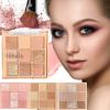 3 Boxes 27 Colors Eyeshadow Makeup Palette, Matte Shimmer and Glitter Eye Shadow Palette,Blendable Long Lasting Eye Shadow (B) view 1