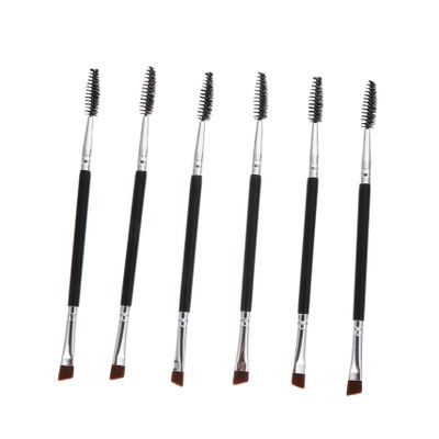Ipetboom 6pcs Double-ended Eyebrow and Lash Brush Spoolie and Brow Grooming Tools for Eye Makeup Comfortable and Strong for Use