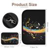 GTABVECT Rainbow Musical Note Artistic Folding Storage Bag Tools Storage Carrying Case Makeup Travel Case Portable Makeup Bag Organizer view 2