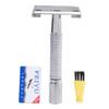 Gogogmee Classic Vintage Double-sided Manual Razor Holder Brush and Blades Shaving Machine for Men for Home and Travel Use Retro Design Satisfying Shaving Experience view 1