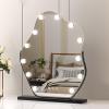 Vanity Mirror With Lights, Black Lighted Makeup Mirror With LED Bulbs For DeskDimmable 3 Lighting Modes, 360-degree RotatingVanity Cosmetic Mirror With Touch Screen,Dressing Table Makeup Mirror ( Co view 1