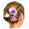 Beatifufu 2pcs Japanese Style Flower Tassel Hair Combs Bridal Hair Accessories for Weddings Elegant Hairpins for Bride Creative Attractive Design Easy to Use and Remove view 4