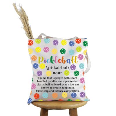 PWHAOO Pickleball Lover Gift Pickleball Definition Tote Bag Pickleball Player Handbag I Love Pickleball Gift (Pickleball Definition T)