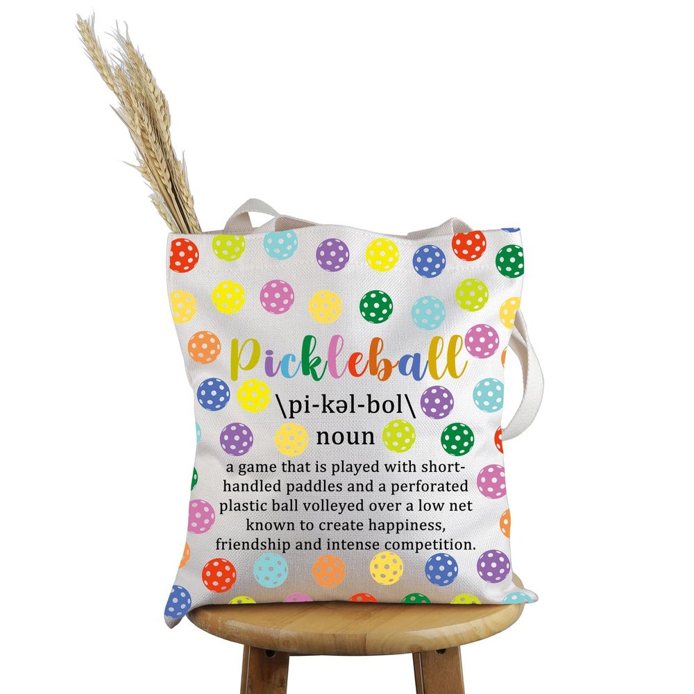 PWHAOO Pickleball Lover Gift Pickleball Definition Tote Bag Pickleball Player Handbag I Love Pickleball Gift (Pickleball Definition T)