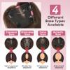 REECHO Real Human Hair Topper, 10 inch Women Hair Toppers for Thinning Hair, 100 Percent Human Hair Large Coverage Natural Hairpiece Wiglet, Butterfly Base 5"x4.8", Medium Brown view 2