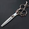 6 Inch Hairdresser Haircut Flat Scissor + Tooth Sccissor Tools Set Hair Care Tools (Red) view 4