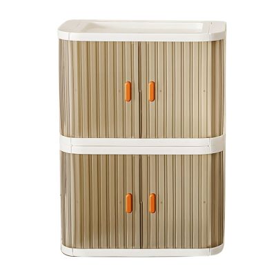 2PCS Small Storage Drawers, Stackable Makeup Drawer Hair Accessories Organizer Plastic Storage Boxes Vanity Desk Storage for Cosmetics Lipsticks(#2)