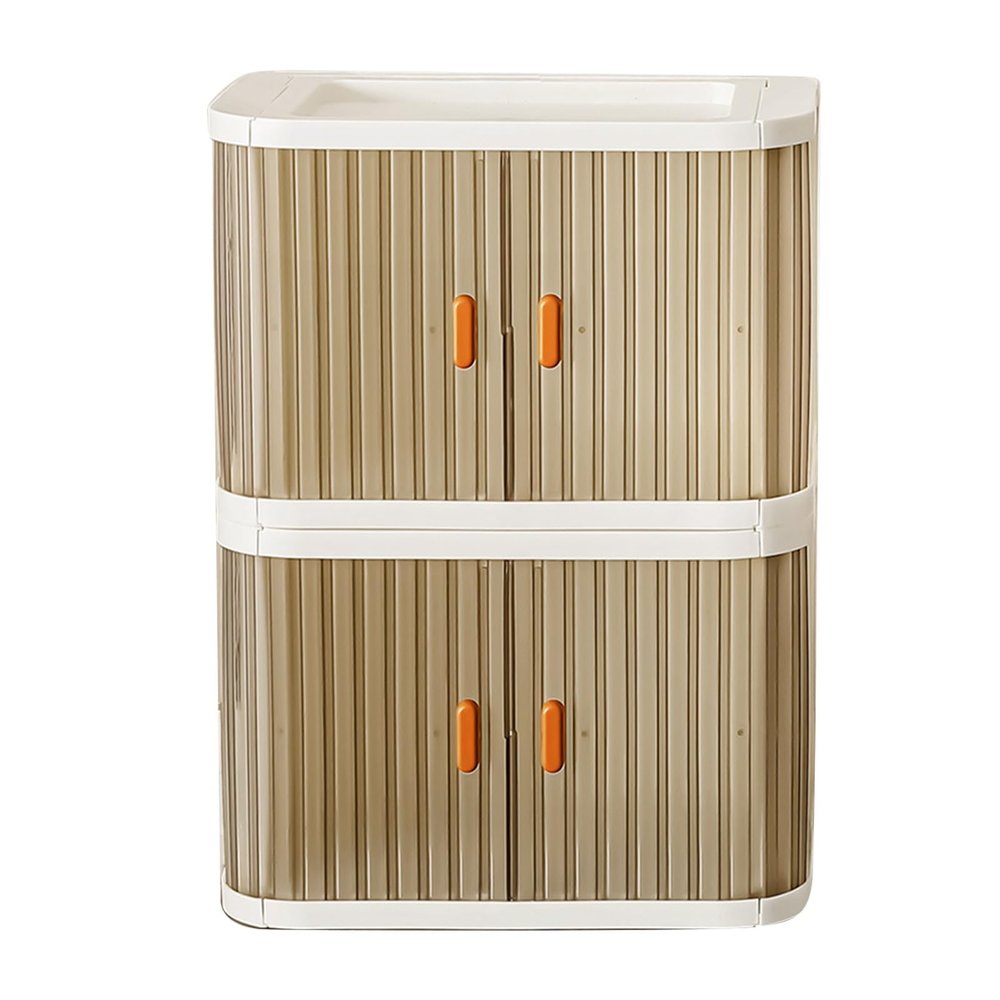 2PCS Small Storage Drawers, Stackable Makeup Drawer Hair Accessories Organizer Plastic Storage Boxes Vanity Desk Storage for Cosmetics Lipsticks(#2)