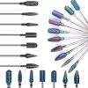 Carbide Tungsten Nail Bits Milling Cutter Burrs Electric Nail Drill Bit Pedicure Cuticle Clean Tools for Manicure Buffers Drill - (Color: 4Wx) view 2