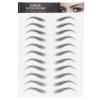 6D Eyebrow Tattoo Sticker, Professional Waterproof Long Lasting Eyebrow Transfers Sticker Household Portable Women Eyebrow(BLACK-10) view 1