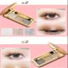 Glitter Eyeshadow Palette,3 Colors Shimmer Eyeshadow Palette Gold Eyeshadow Highly Pigmented Long Lasting Waterproof Sweatproof Eye Shadow Palette Makeup for Women Eye Shadow Palette Makeup (6#) view 2