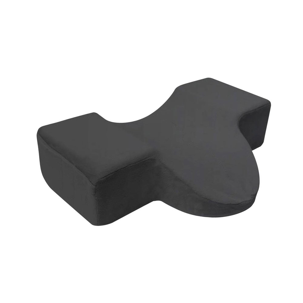 Almencla U Shape Eyelash Extension Pillow, Makeup Grafting Eyelash Groove Pillow for Beauty, Salon, Home, Makeup, Black