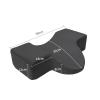 Almencla U Shape Eyelash Extension Pillow, Makeup Grafting Eyelash Groove Pillow for Beauty, Salon, Home, Makeup, Black view 3