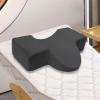 Almencla U Shape Eyelash Extension Pillow, Makeup Grafting Eyelash Groove Pillow for Beauty, Salon, Home, Makeup, Black view 4