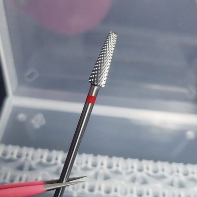 1Pcs Carbide Nail Drill Bit Electric Manicure Drills Milling Cutter Burr Apparatus Nail Files Bits Pedicure Tools - (Color: L0414Red)