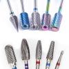 Carbide Tungsten Nail Bits Milling Cutter Burrs Electric Nail Drill Bit Pedicure Cuticle Clean Tools for Manicure Buffers Drill - (Color: 3Wsl) view 2