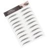 6D Eyebrow Tattoo Sticker, Professional Waterproof Long Lasting Eyebrow Transfers Sticker Household Portable Women Eyebrow(BLACK-05) view 2