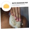 Ipetboom Shower Foot Scrubber Mat Silicone Bath Towel Back Scrubber Foot Massage Pad Callus Remover Wall Mount view 2