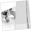 Ipetboom Makeup Mixing Palette Ring for Comfortable to Hold Stainless Steel Tray Spatula Set for Nail Pigments Blending view 4