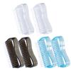 Ipetboom 6pcs Fingernail Scrub Brushes with Comfortable Grip Stiff Bristles for Nail Cleaning Transparent White Blue Black Nail Art and Grooming view 1