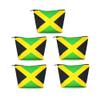 VOARYISA Canvas Makeup Bag Travel Toiletry Bag Makeup Bag for Women Girls Jamaica Flag Reggae(Jamaican-5PCS) view 1