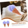 Ipetboom 2pcs Elastic Ice Cream Bath Balls Household Shower Loofahs Portable Bath Sponges Body Scrubbing Tools view 3
