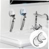Ipetboom 2pcs Cup Rack for Bathroom Space-saving Holder and Shaving Brush Storage Easy to Install Plastic Design for Home and Salon Use view 3