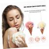 Ipetboom 2pcs Portable Shower Loofahs Ice Cream Bath Balls Household Sponges Body Scrubbers view 2