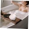 Ipetboom 3pcs Soft Bath Balls for Body Exfoliation Creative Shower Flower Scrubbers White Gray and Pink Gentle Skin Cleaning Mesh for Daily Use view 4