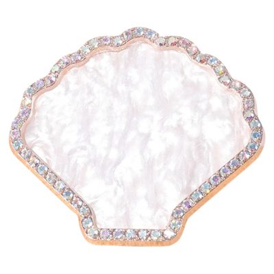 Ipetboom Resin Nail Art Mixing Palette Tray for Professional and Home Use Vintage Shell Board Rhinestones for Nail Mixing and Decoration