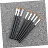 Gogogmee Small Angled Makeup Brush Set 10pcs Eyebrow Combs Brow Makeup Supplies view 3