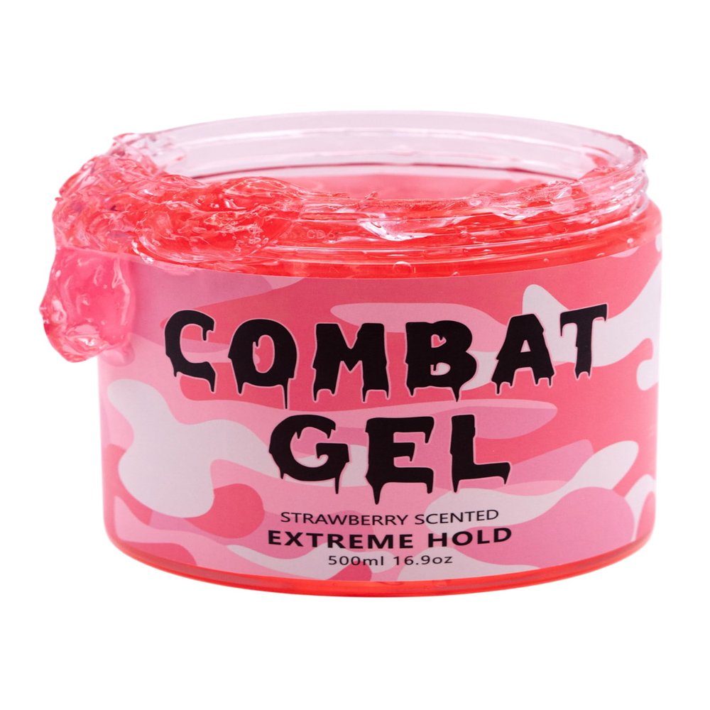 Combat Gel extreme hold hair gel (500 ML, Strawberry)
